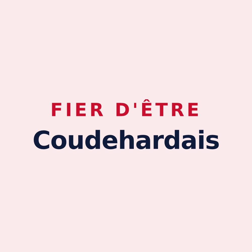 Magnet « Fier d'être Coudehardais » — design pour Coudehard