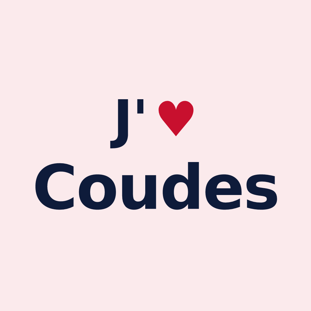 Magnet personnalisé Coudes — design J'aime Coudes