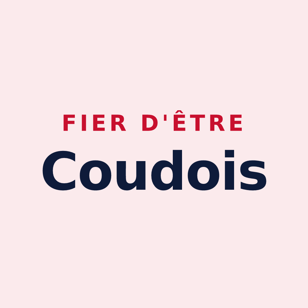 Magnet « Fier d'être Coudois » — design pour Coudes