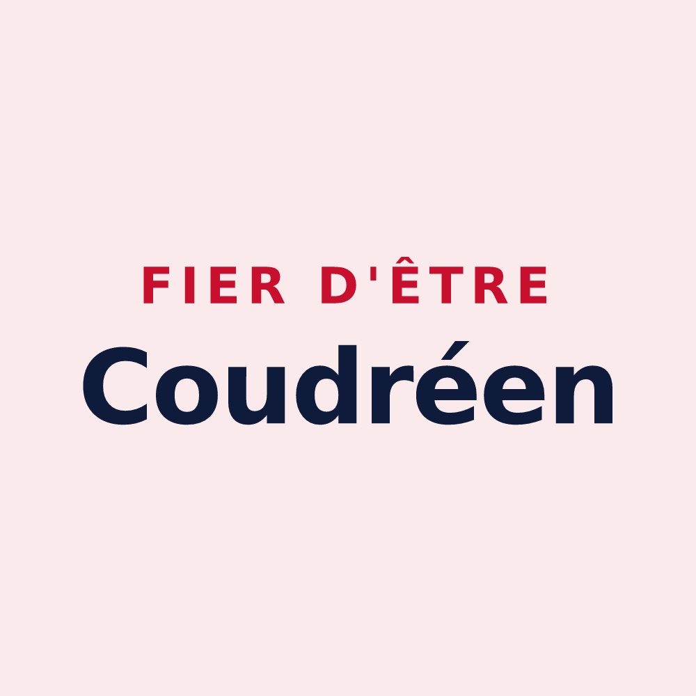 Magnet « Fier d'être Coudréen » — design pour Coudray