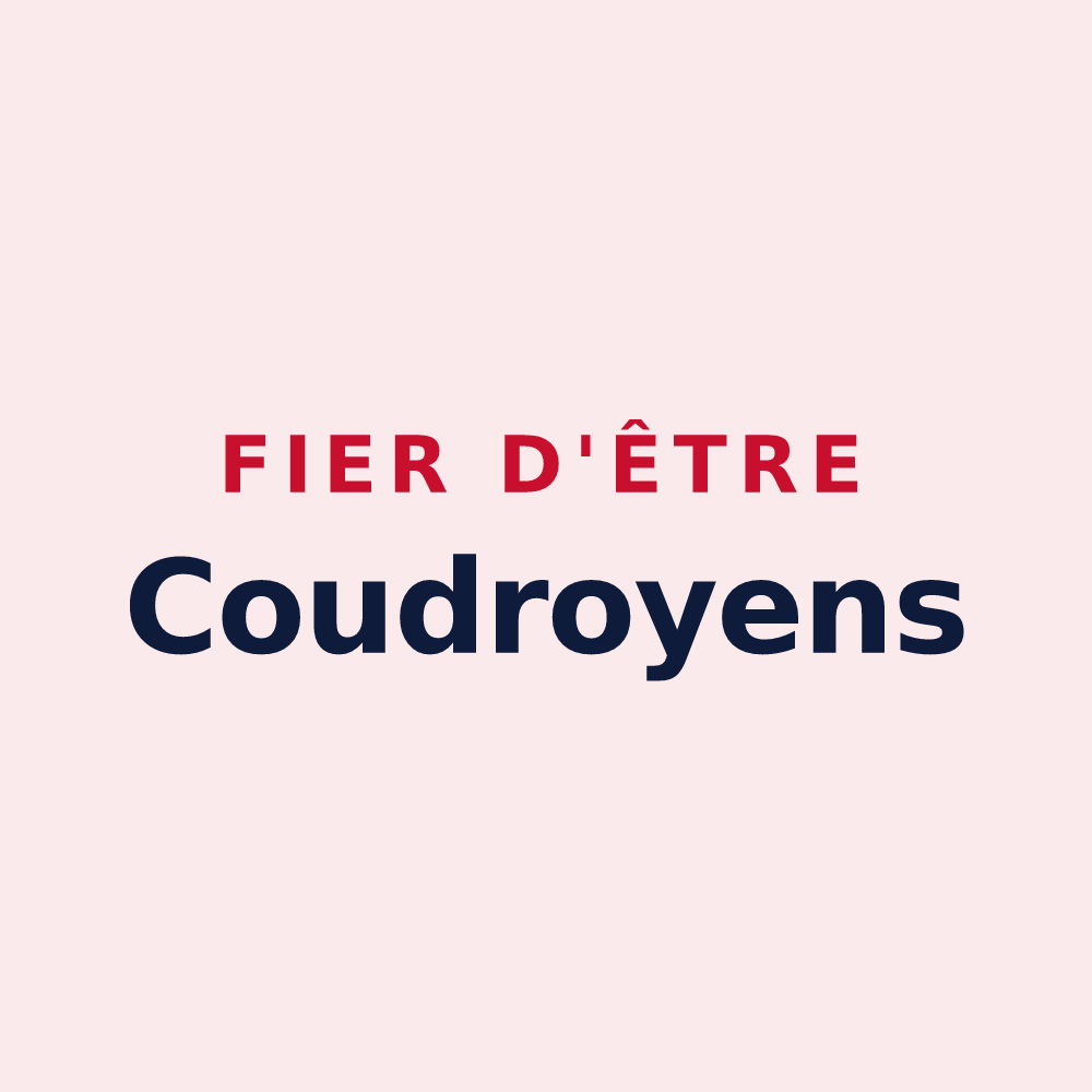 Magnet « Fier d'être Coudroyens » — design pour Coudroy