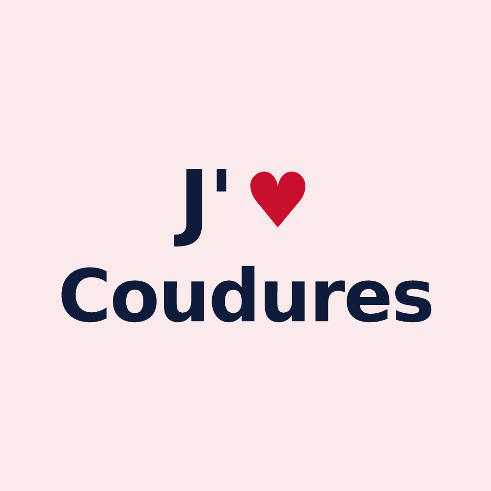 Magnet personnalisé Coudures — design J'aime Coudures