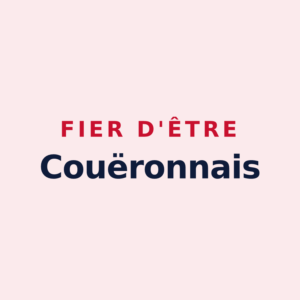Magnet « Fier d'être Couëronnais » — design pour Couëron