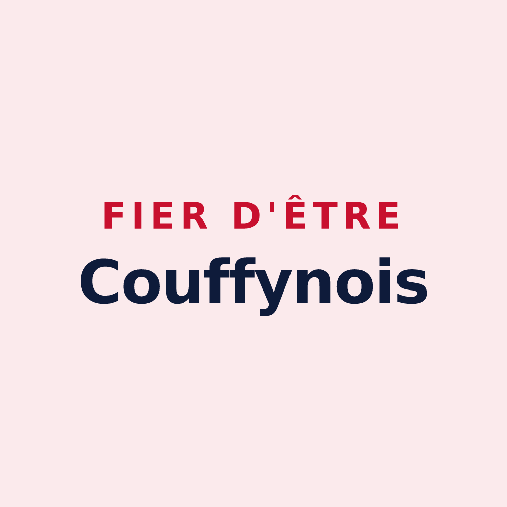 Magnet « Fier d'être Couffynois » — design pour Couffy-sur-Sarsonne
