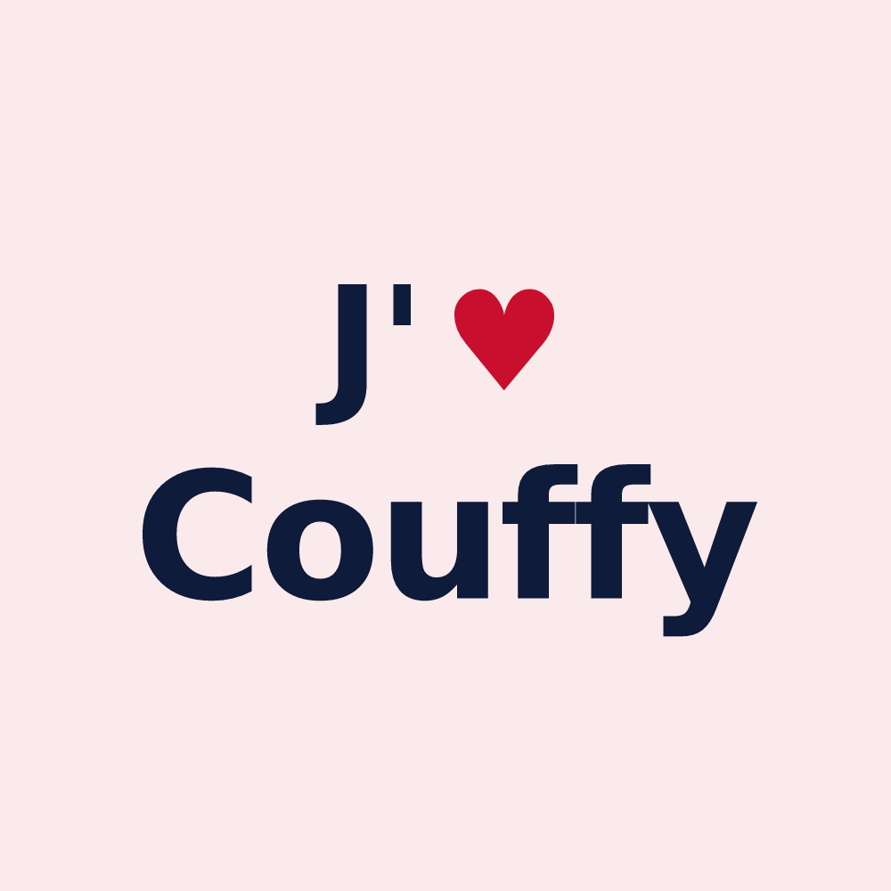 Magnet personnalisé Couffy — design J'aime Couffy