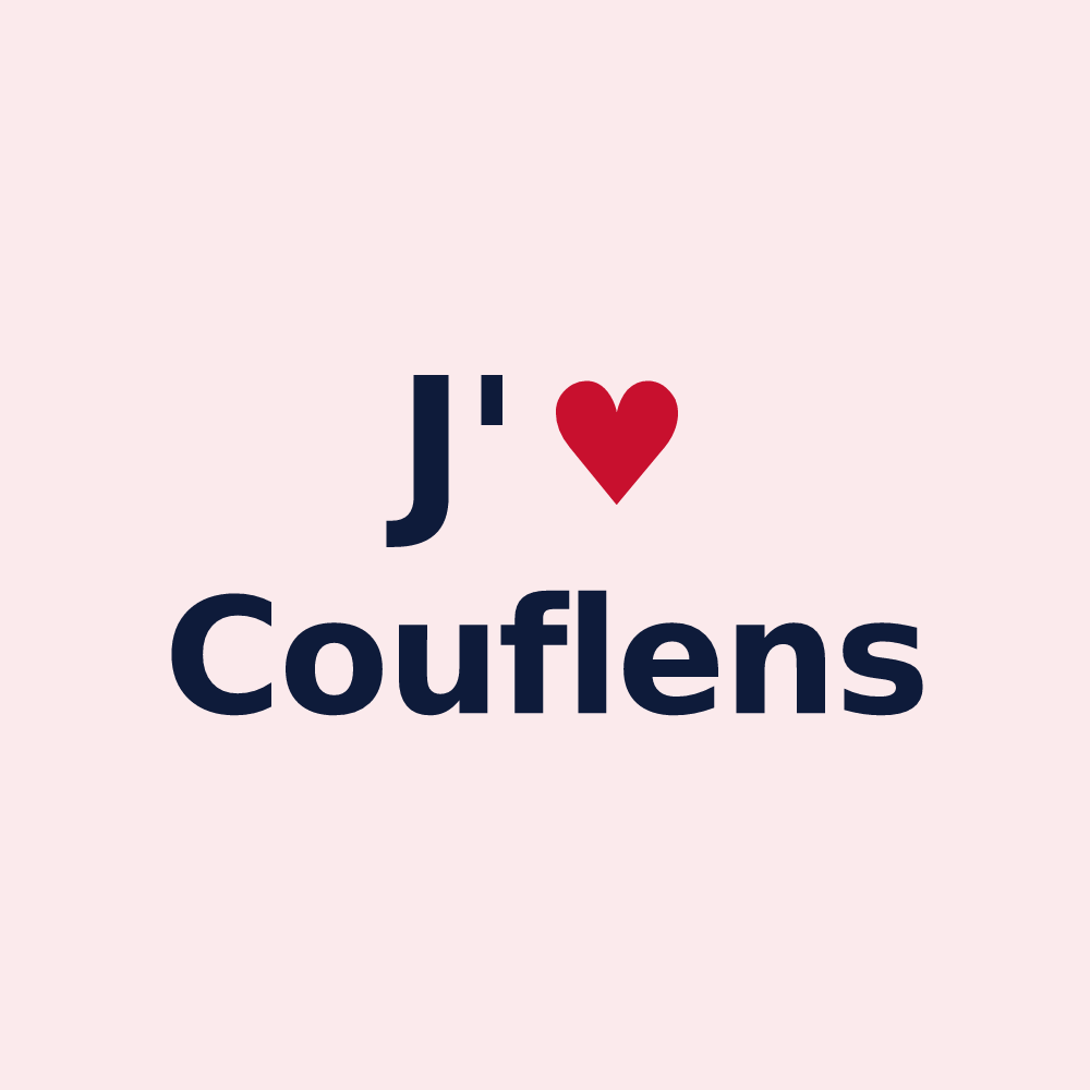 Magnet personnalisé Couflens — design J'aime Couflens
