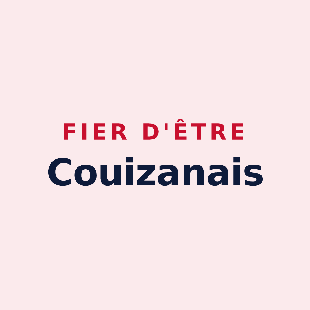 Magnet « Fier d'être Couizanais » — design pour Couiza