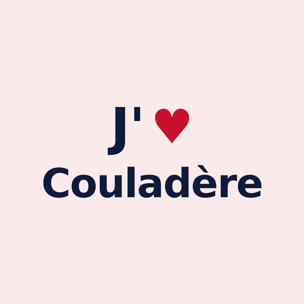 Magnet personnalisé Couladère — design J'aime Couladère