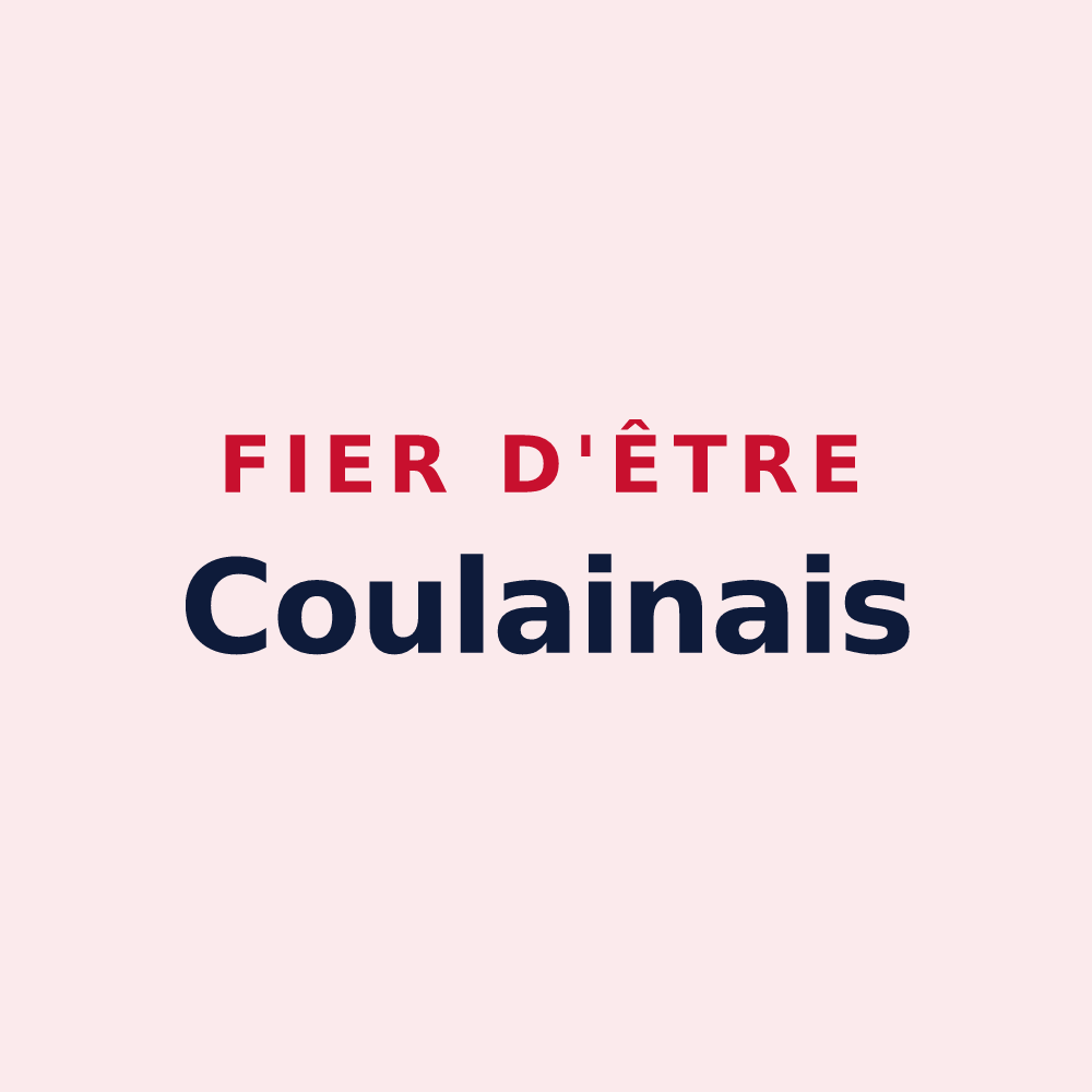 Magnet « Fier d'être Coulainais » — design pour Coulaines