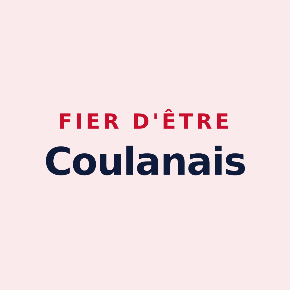 Magnet « Fier d'être Coulanais » — design pour Coulans-sur-Gée