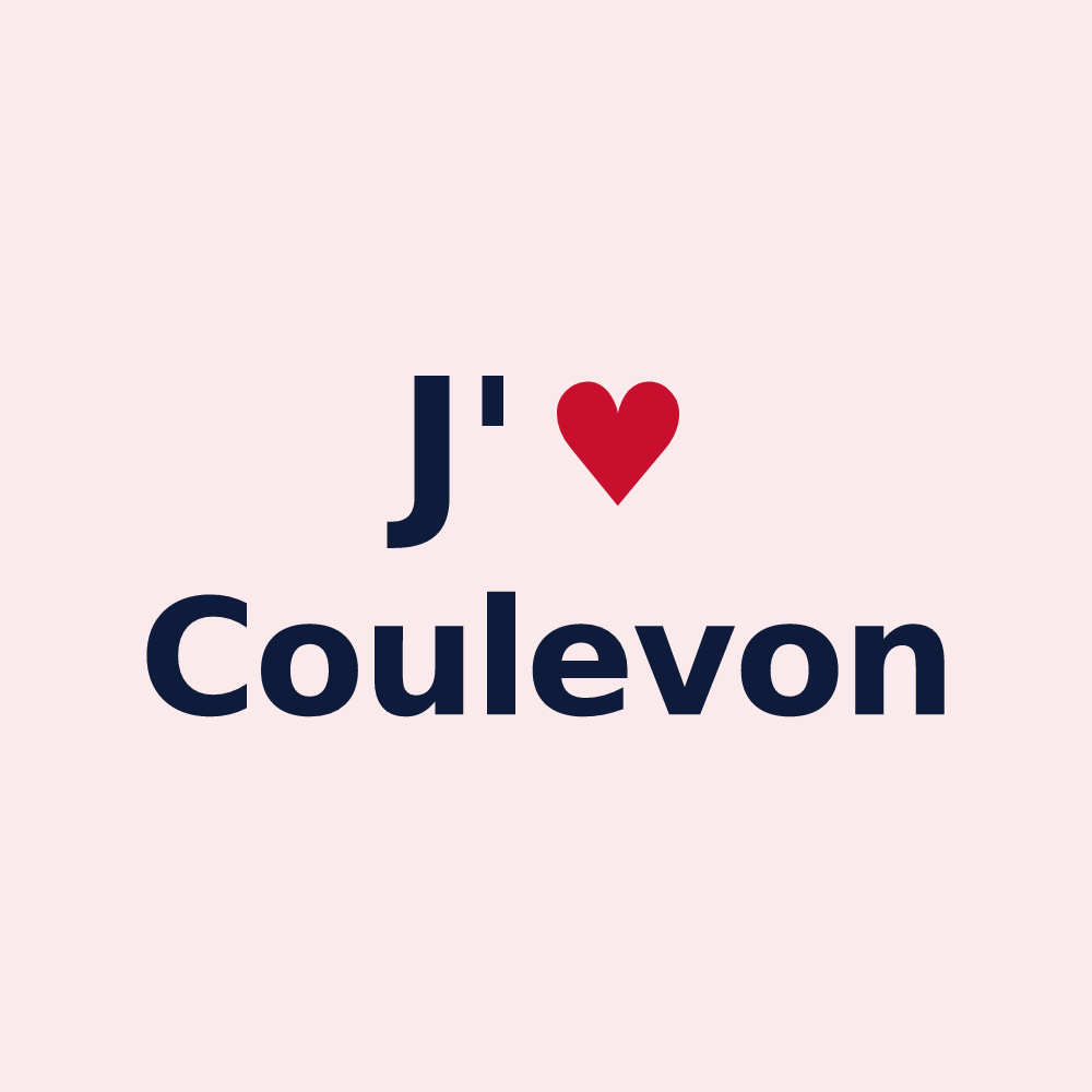 Magnet personnalisé Coulevon — design J'aime Coulevon
