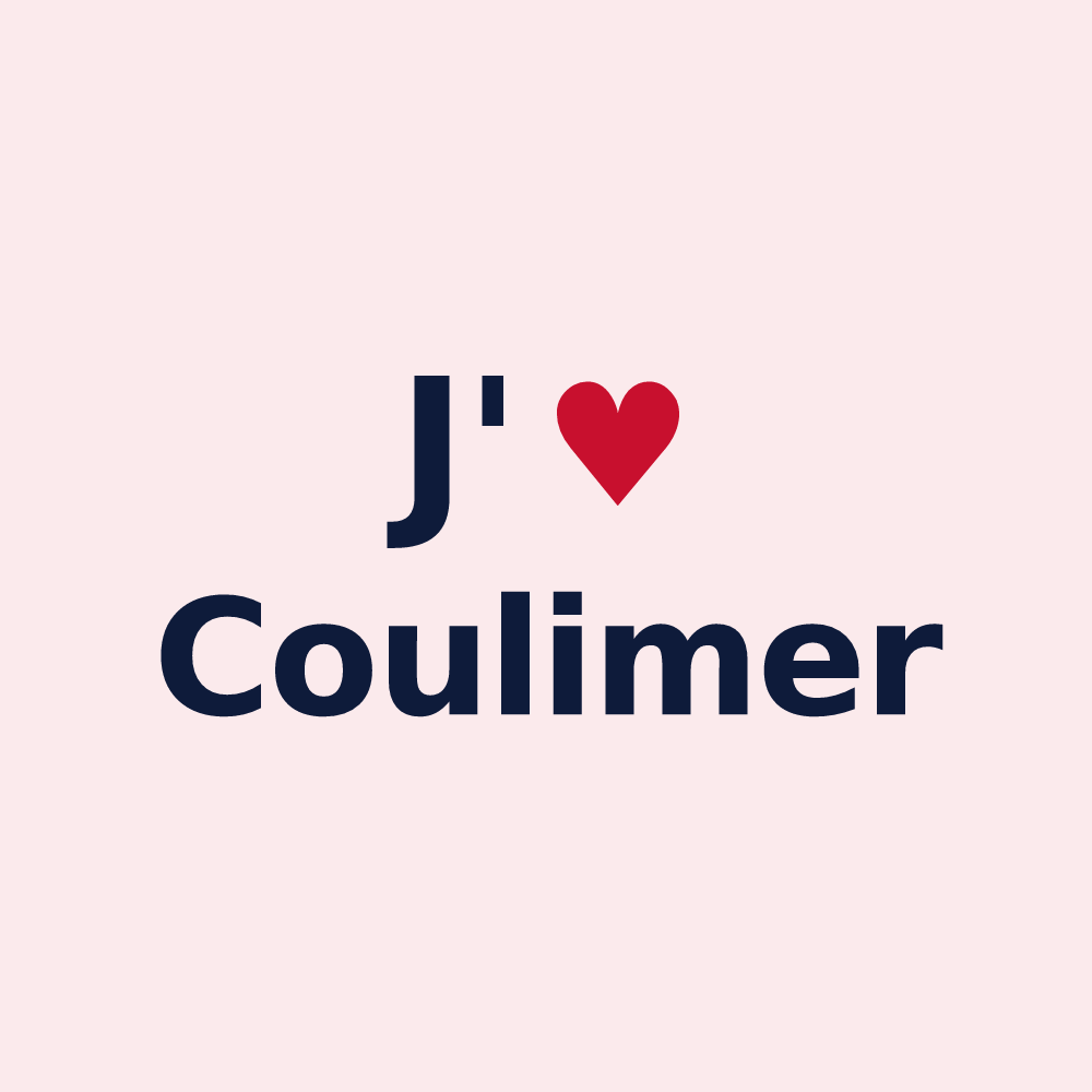 Magnet personnalisé Coulimer — design J'aime Coulimer
