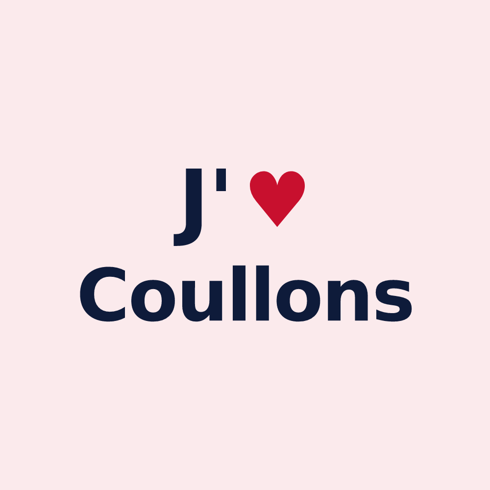 Magnet personnalisé Coullons — design J'aime Coullons