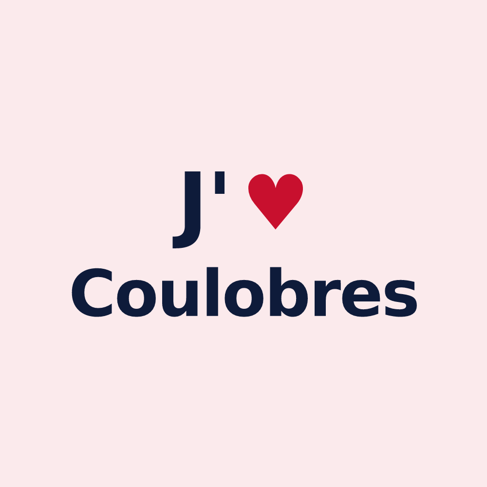 Magnet personnalisé Coulobres — design J'aime Coulobres