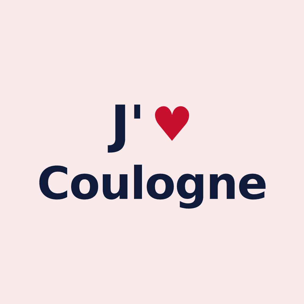 Magnet personnalisé Coulogne — design J'aime Coulogne