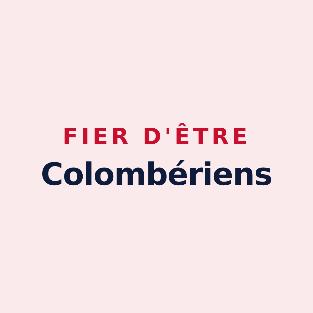 Magnet « Fier d'être Colombériens » — design pour Coulombiers