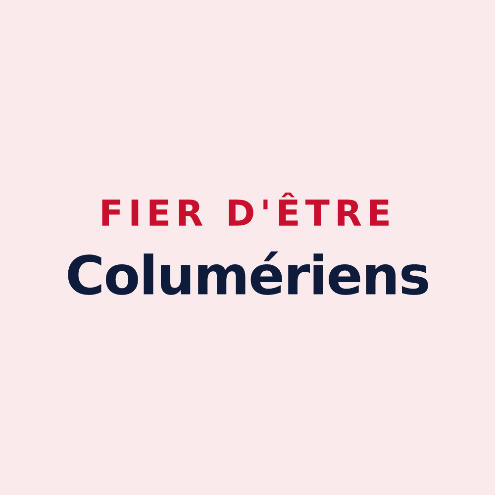Magnet « Fier d'être Columériens » — design pour Coulommiers