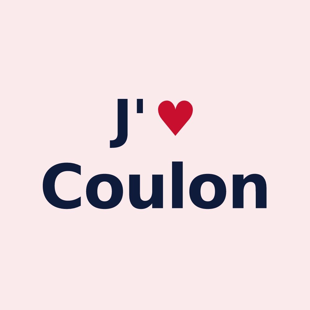 Magnet personnalisé Coulon — design J'aime Coulon
