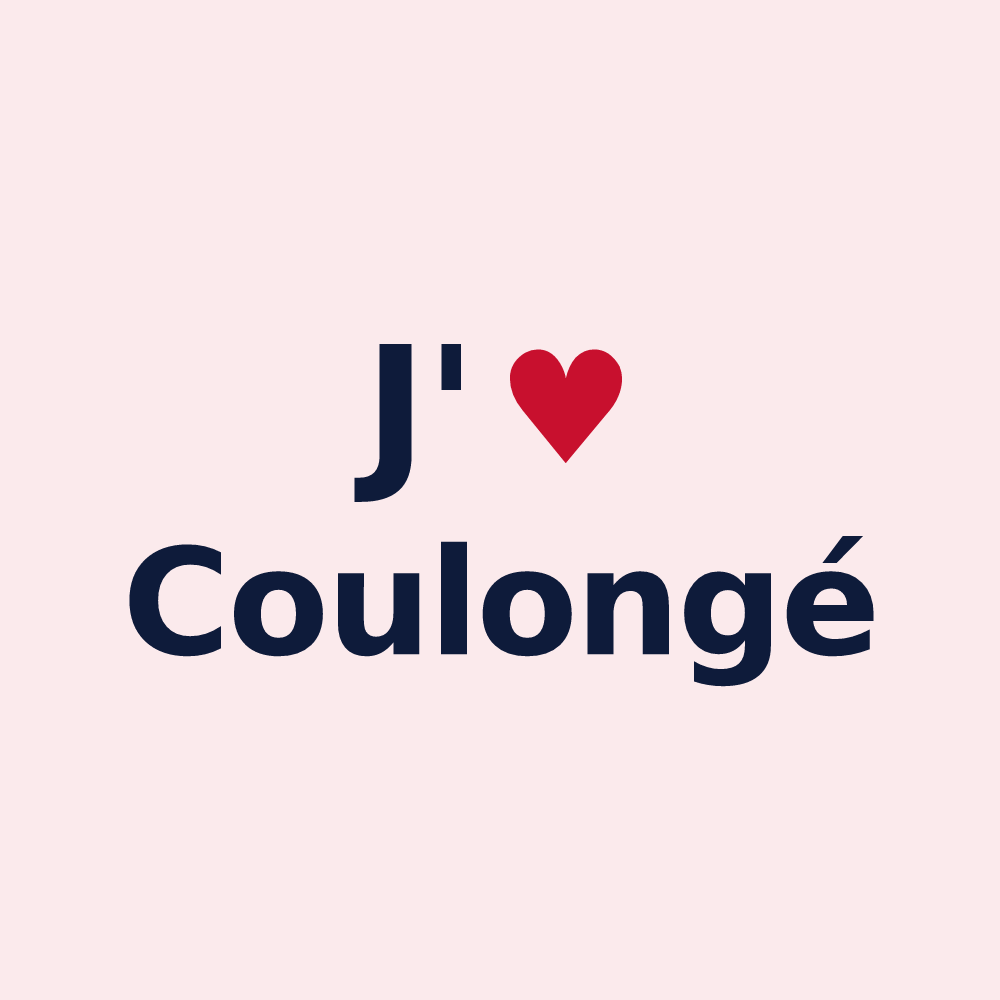 Magnet personnalisé Coulongé — design J'aime Coulongé