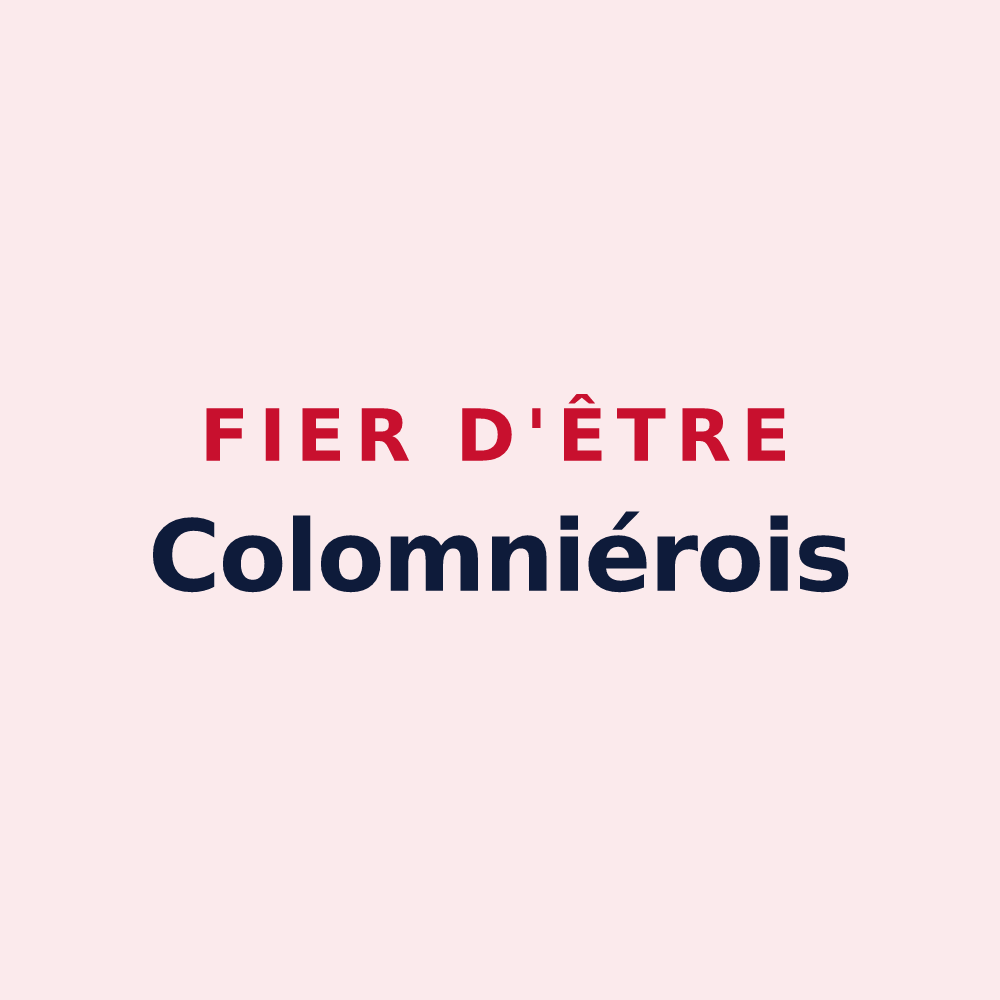 Magnet « Fier d'être Colomniérois » — design pour Coulounieix-Chamiers