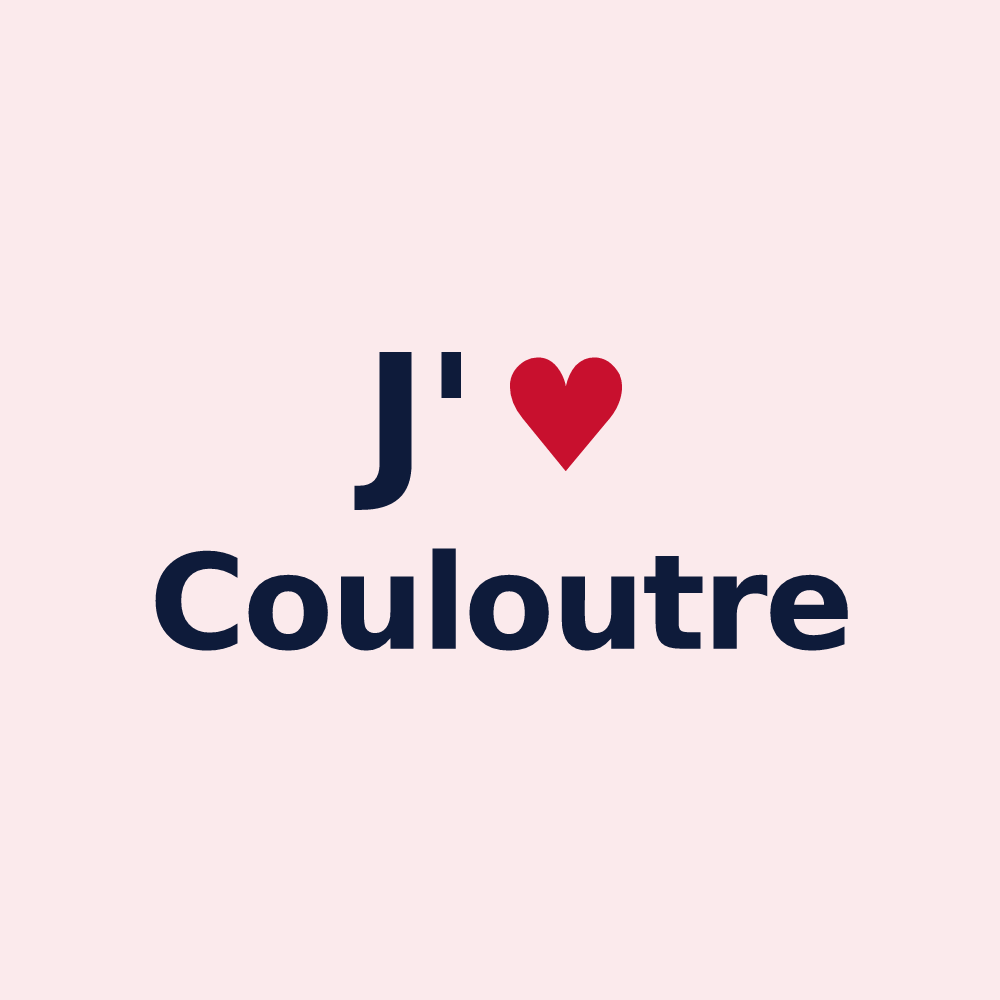Magnet personnalisé Couloutre — design J'aime Couloutre