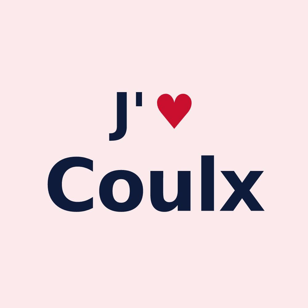 Magnet personnalisé Coulx — design J'aime Coulx