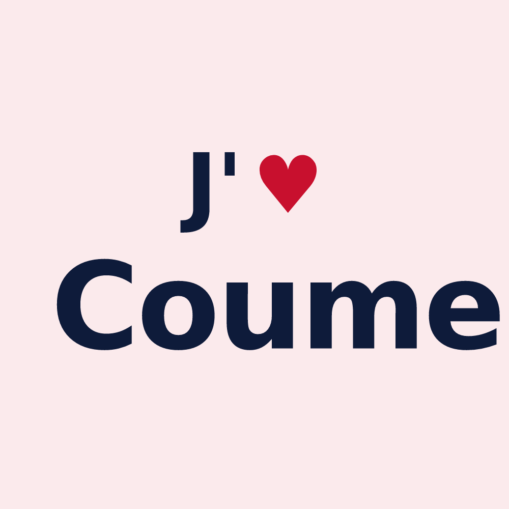 Magnet personnalisé Coume — design J'aime Coume