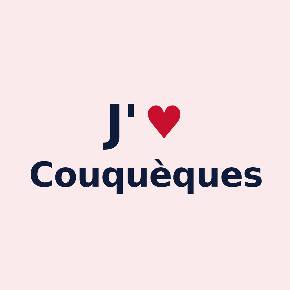 Magnet personnalisé Couquèques — design J'aime Couquèques