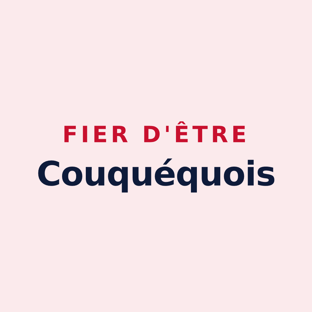 Magnet « Fier d'être Couquéquois » — design pour Couquèques