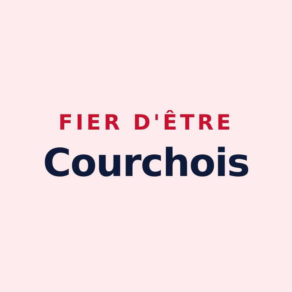 Magnet « Fier d'être Courchois » — design pour Cour-Cheverny
