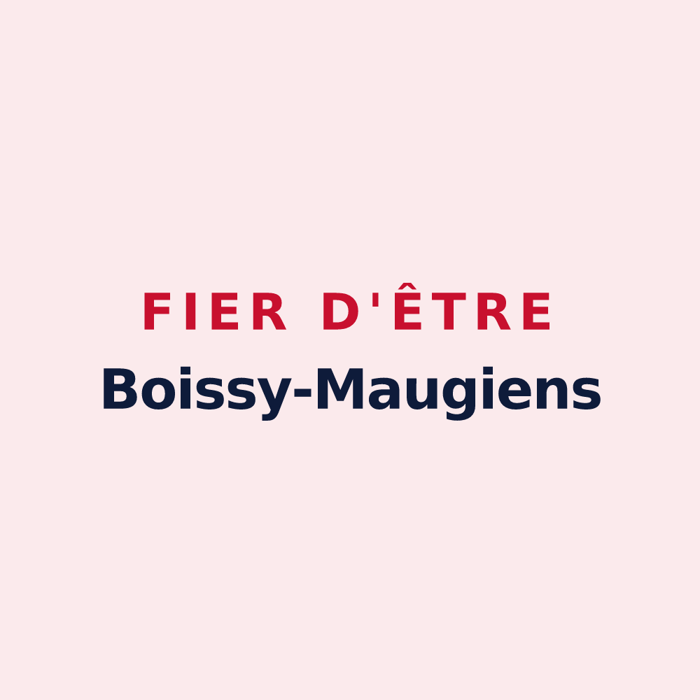 Magnet « Fier d'être Boissy-Maugiens » — design pour Cour-Maugis sur Huisne