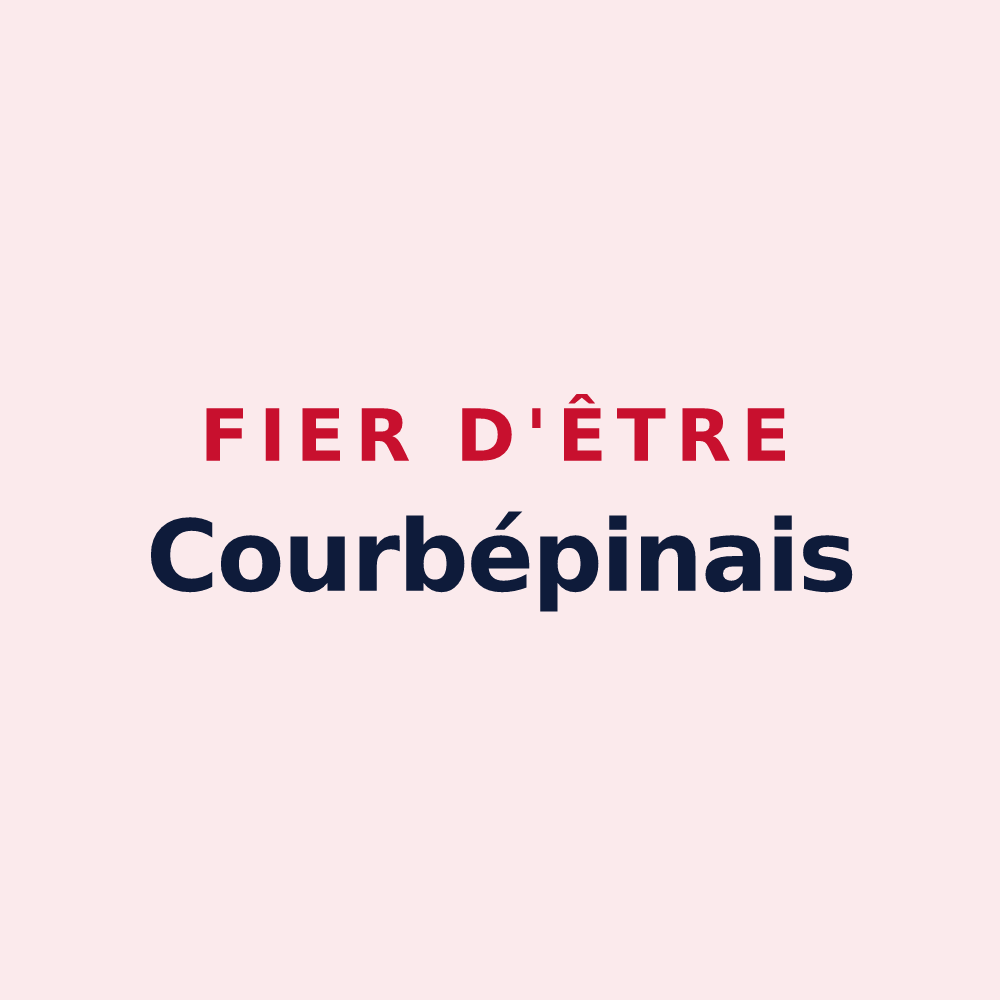 Magnet « Fier d'être Courbépinais » — design pour Courbépine