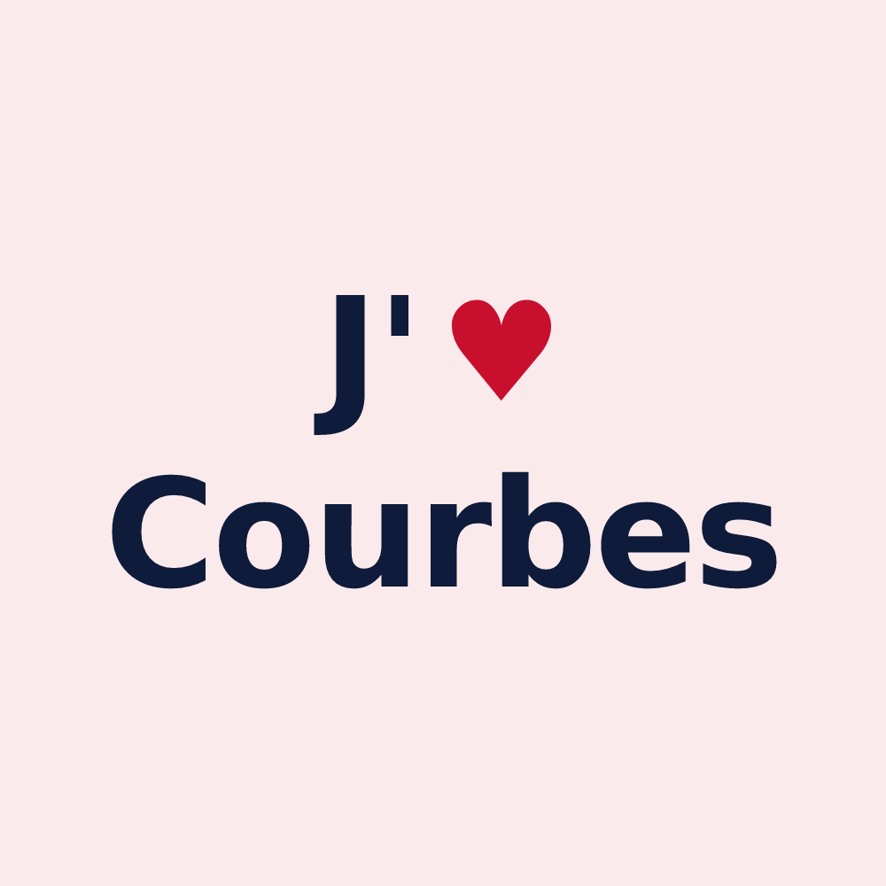 Magnet personnalisé Courbes — design J'aime Courbes