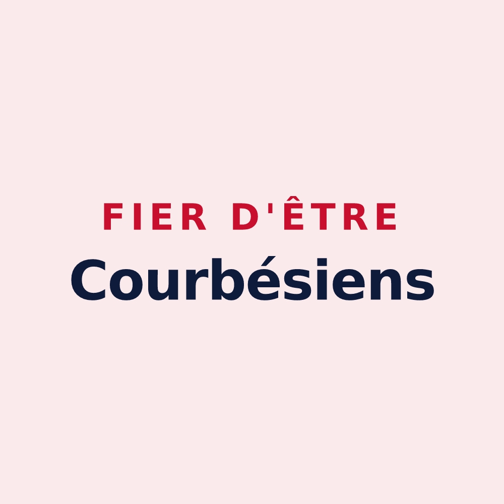 Magnet « Fier d'être Courbésiens » — design pour Courbes