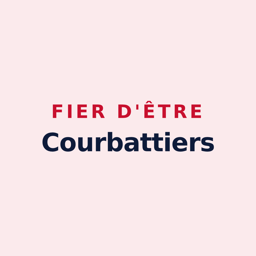 Magnet « Fier d'être Courbattiers » — design pour Courbette