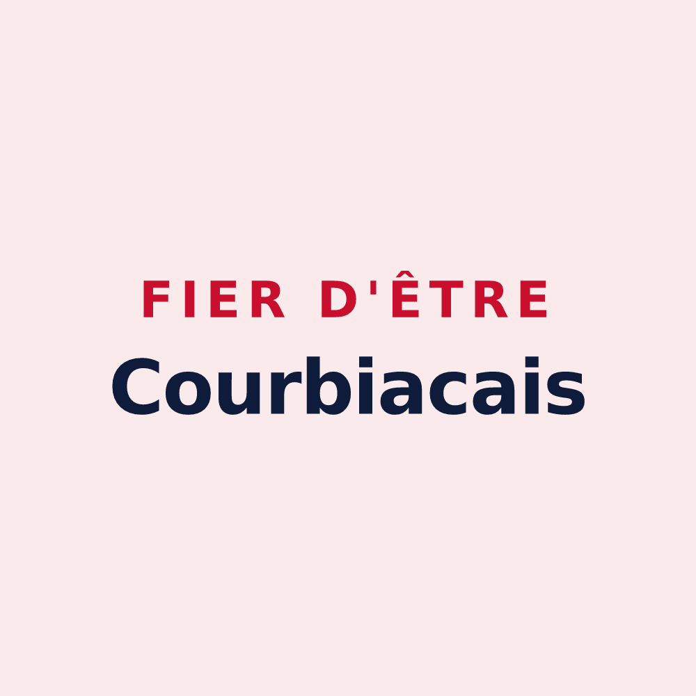 Magnet « Fier d'être Courbiacais » — design pour Courbiac