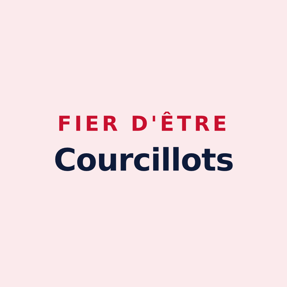 Magnet « Fier d'être Courcillots » — design pour Courçais