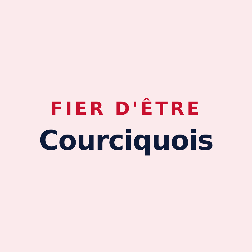 Magnet « Fier d'être Courciquois » — design pour Courçay