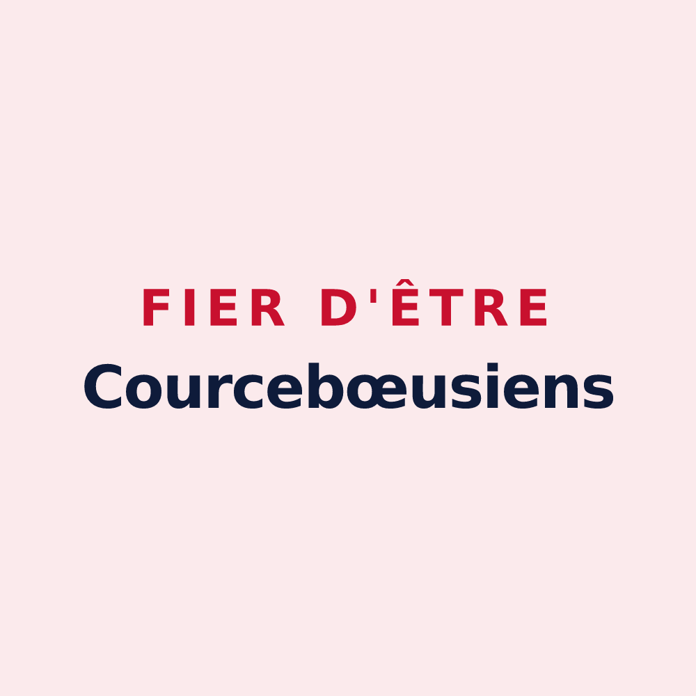 Magnet « Fier d'être Courcebœusiens » — design pour Courcebœufs