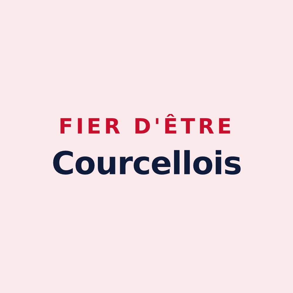 Magnet « Fier d'être Courcellois » — design pour Courcelles-Chaussy