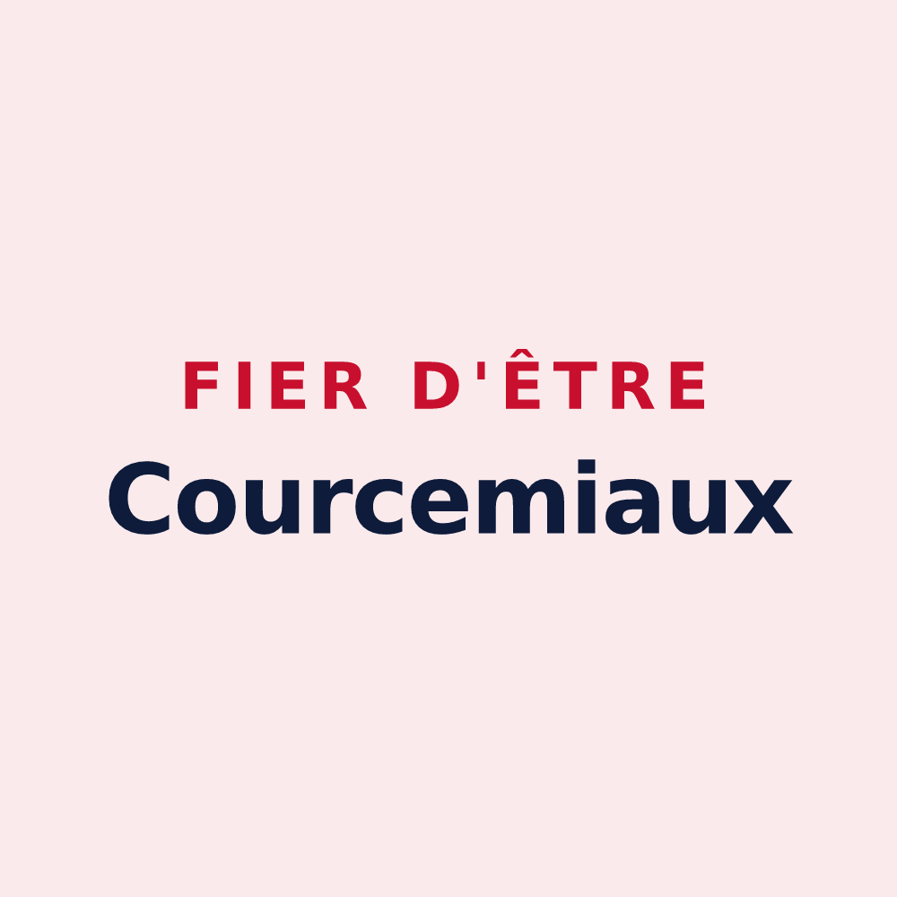 Magnet « Fier d'être Courcemiaux » — design pour Courcemain