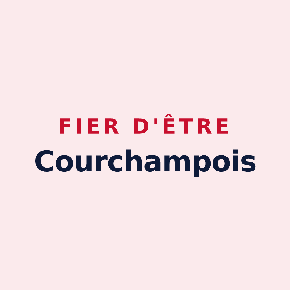 Magnet « Fier d'être Courchampois » — design pour Courchamp