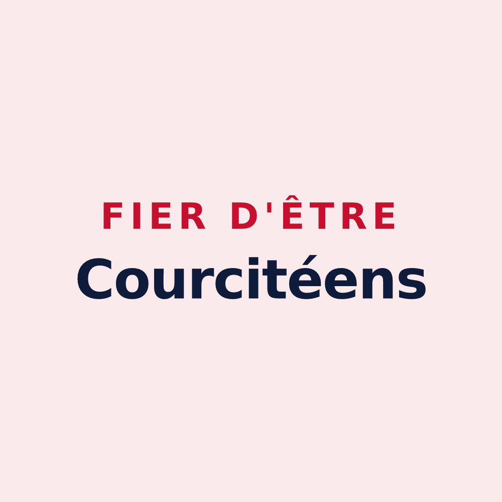 Magnet « Fier d'être Courcitéens » — design pour Courcité