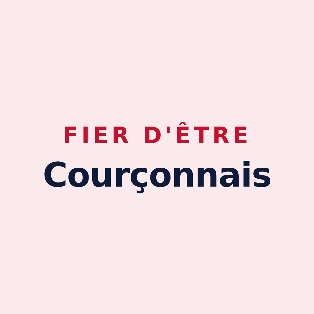 Magnet « Fier d'être Courçonnais » — design pour Courçon
