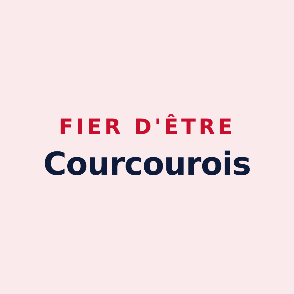 Magnet « Fier d'être Courcourois » — design pour Courcoury
