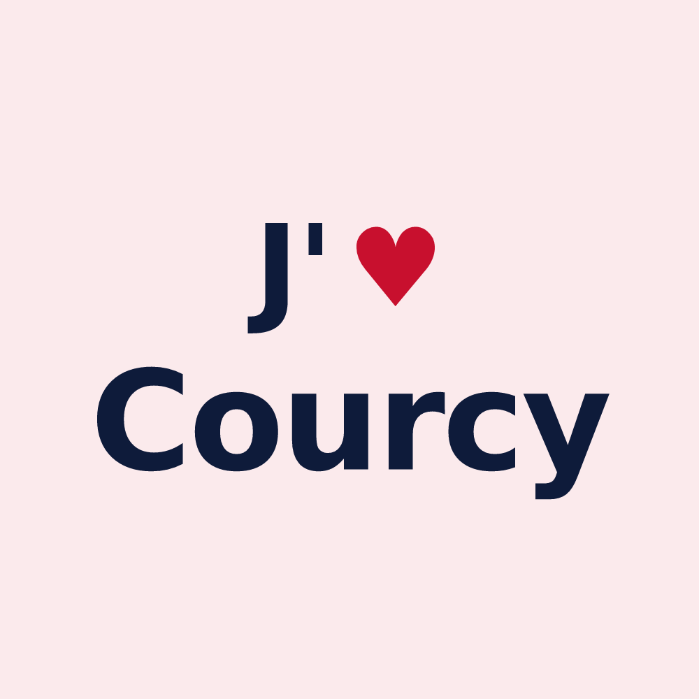 Magnet personnalisé Courcy — design J'aime Courcy