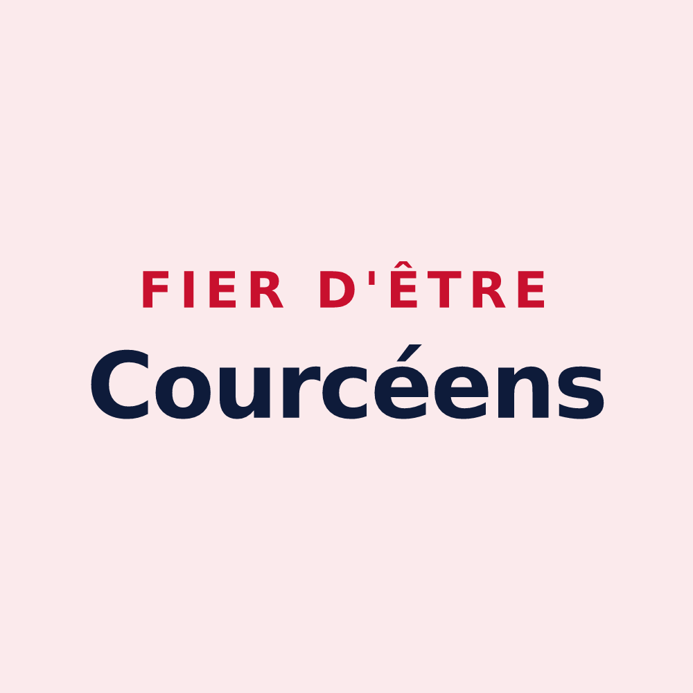Magnet « Fier d'être Courcéens » — design pour Courcy