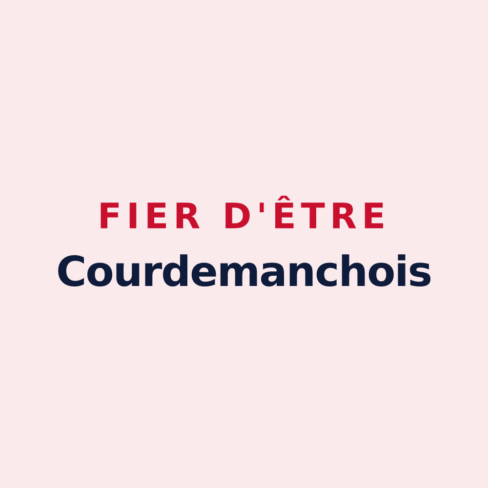 Magnet « Fier d'être Courdemanchois » — design pour Courdemanche