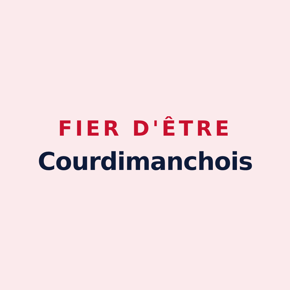 Magnet « Fier d'être Courdimanchois » — design pour Courdimanche