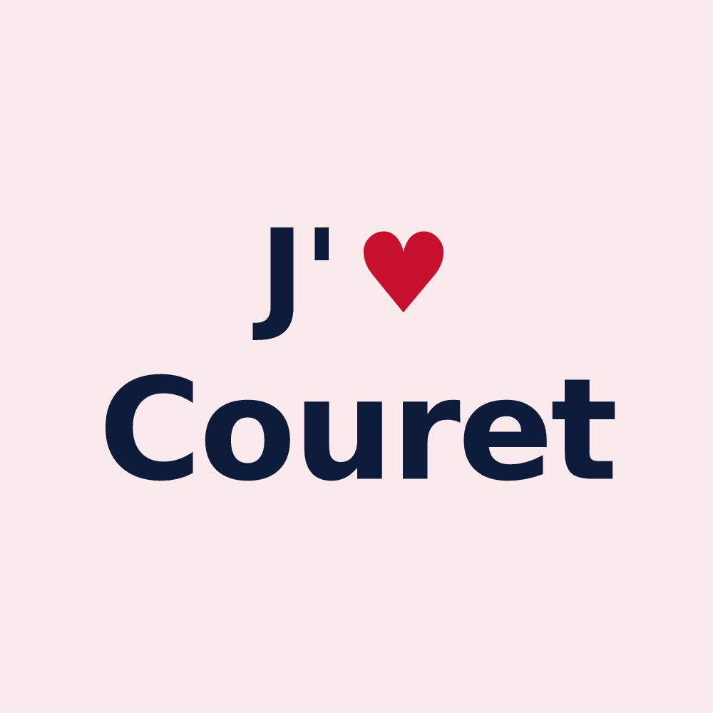 Magnet personnalisé Couret — design J'aime Couret